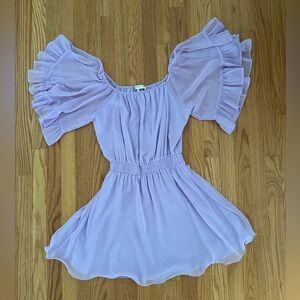 Revolve Endless Rose Ruffle Mini Dress